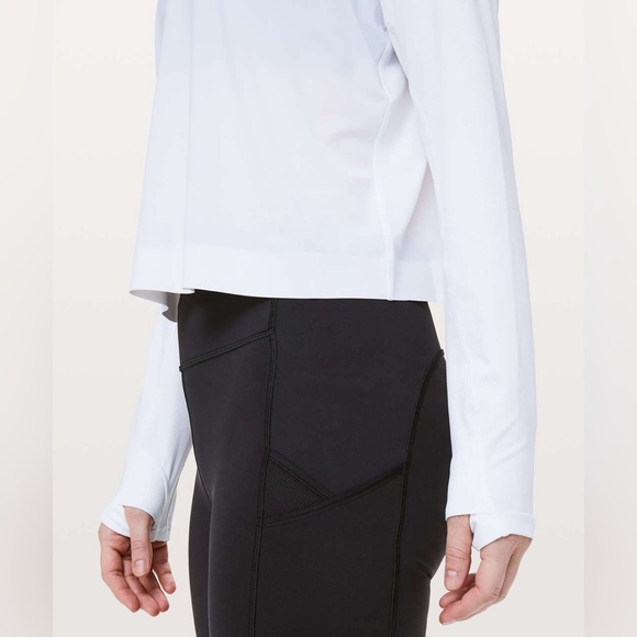 Lululemon Another Lap Strong Long Sleeve, White, 4 - Picture 4 of 11